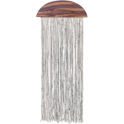 Beliani Seinähängd Koristelu - Tummat Puu & Puuvilla - 37x92 cm - Teollinen Taide Beliani Seinähängd Koristelu - Tummat Puu & Puuvilla - 37x92 cm - Teollinen Taide