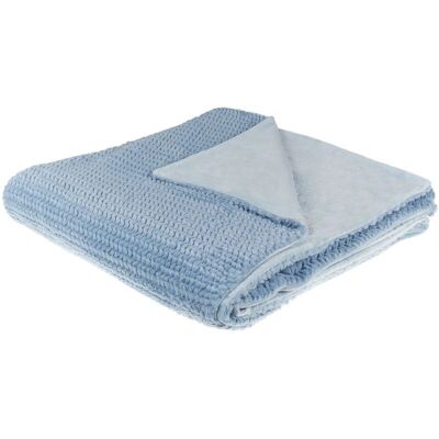 Beliani Sininen polyesterpeitto 200x220cm - Peitto Beliani Sininen polyesterpeitto 200x220cm - Peitto
