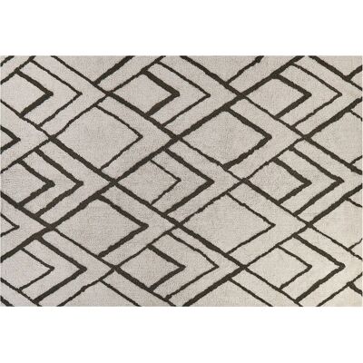 Alfombra de Algodón con Patrón Geométrico - 160x230cm - Diseño Moderno Alfombra de Algodón con Patrón Geométrico - 160x230cm - Diseño Moderno