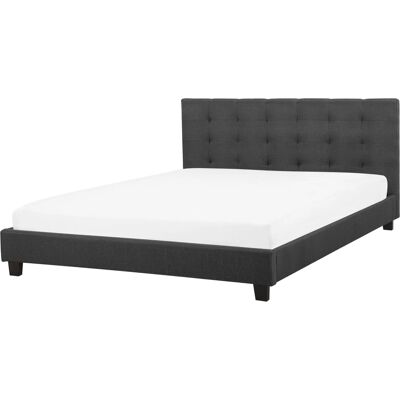 Beliani Super King Waterbed Tummanharmaa - Waterbed Beliani Super King Waterbed Tummanharmaa - Waterbed