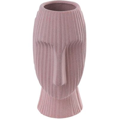 Vase Visage Rose Beliani - 25 cm Vase Décorative en Céramique - Publicité Vase Visage Rose Beliani - 25 cm Vase Décorative en Céramique - Publicité