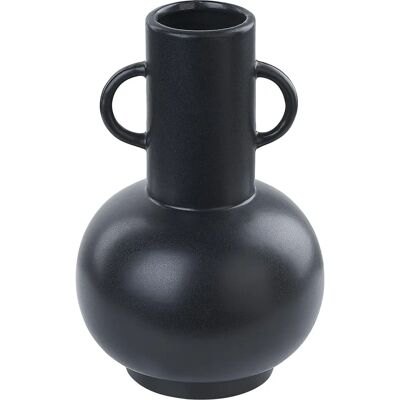 Beliani Vase à Fleurs PEREA Céramique Artisanale 26 cm Noir - Vase - Publicité Beliani Vase à Fleurs PEREA Céramique Artisanale 26 cm Noir - Vase - Publicité