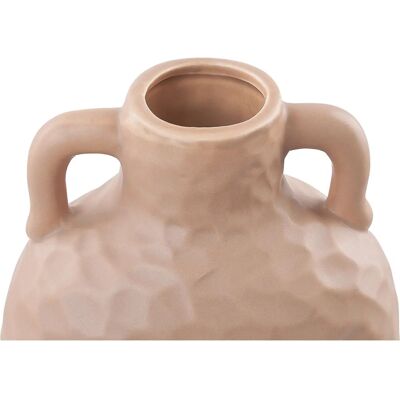 Vase en céramique fait main Beliani VERIA Sable Beige - Vase à fleurs - Publicité Vase en céramique fait main Beliani VERIA Sable Beige - Vase à fleurs - Publicité