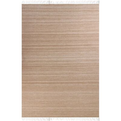 Alfombra Beige en PET reciclado Beliani - Interior Exterior Alfombra Beige en PET reciclado Beliani - Interior Exterior