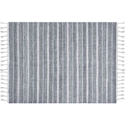 Beliani Alfombra Gris Claro Reciclado Interior/Exterior 160x230 - Alfombra Beliani Alfombra Gris Claro Reciclado Interior/Exterior 160x230 - Alfombra