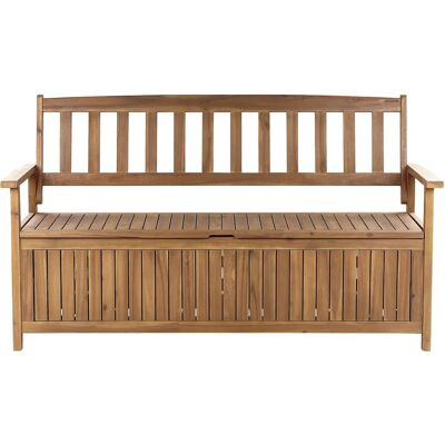 Beliani Gartentisch mit Stauraum - 3-Sitzer Rustic Akazienholz Beliani Gartentisch mit Stauraum - 3-Sitzer Rustic Akazienholz