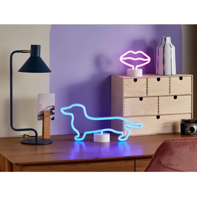 Beliani Vaaleanpunainen Huulien LED Neon - LED Neon Valo Beliani Vaaleanpunainen Huulien LED Neon - LED Neon Valo
