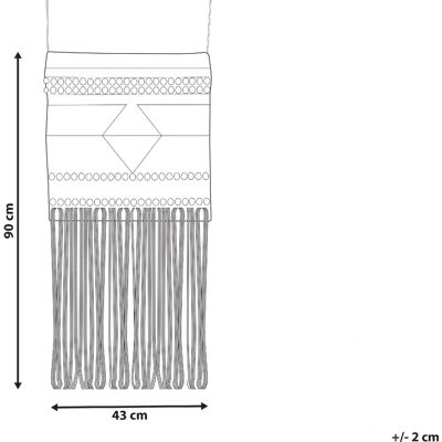 Beliani Wandbehang Rot Beige Wolle Handgewebt - Wandbehang Beliani Wandbehang Rot Beige Wolle Handgewebt - Wandbehang