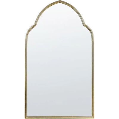 Beliani Seinänpeili Kulta Metallikehys 54 x 100 cm Koristeellinen Käsintehty Glamour Olohuoneen Lisävaruste - Seinänpeili Beliani Seinänpeili Kulta Metallikehys 54 x 100 cm Koristeellinen Käsintehty Glamour Olohuoneen Lisävaruste - Seinänpeili