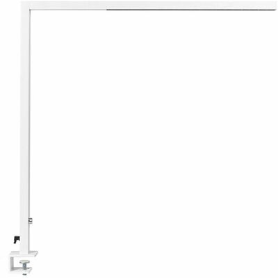 Beliani Pöytälamppu LED Valkoinen Metalli 120 cm Alumiini Klamma Säädettävä Valo Toimisto Opiskelu Beliani Pöytälamppu LED Valkoinen Metalli 120 cm Alumiini Klamma Säädettävä Valo Toimisto Opiskelu