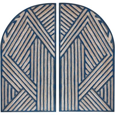 Decoración de Pared Beliani Ventana Azul Oscuro MDF - Decoración de Pared Decoración de Pared Beliani Ventana Azul Oscuro MDF - Decoración de Pared