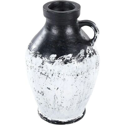 Beliani Vase MASSALIA Céramique Fait Main 33 cm Blanc - Vase - Publicité Beliani Vase MASSALIA Céramique Fait Main 33 cm Blanc - Vase - Publicité