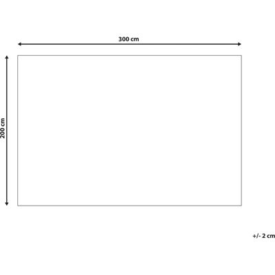Beliani puuvilla polyester matto - 200x300cm - Itämainen kuvio Beliani puuvilla polyester matto - 200x300cm - Itämainen kuvio