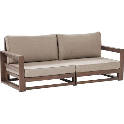 Canapé de jardin Beliani Bois d'acacia certifié FSC 2 places - Canapé - Publicité Canapé de jardin Beliani Bois d'acacia certifié FSC 2 places - Canapé - Publicité