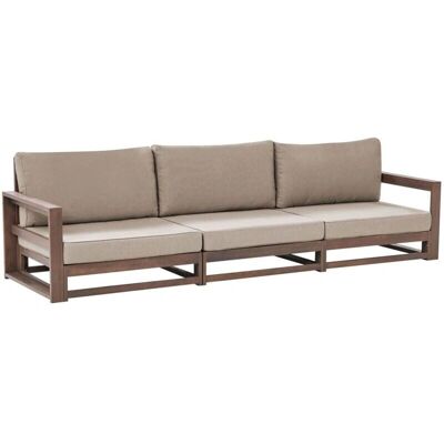 Canapé de Jardin Beliani Bois Foncé - Acacia FSC 3 Places - Publicité Canapé de Jardin Beliani Bois Foncé - Acacia FSC 3 Places - Publicité