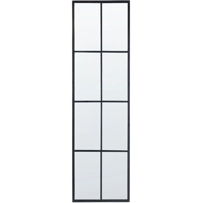 Beliani Wandspiegel CAMON 132cm Schwarz Metall - Wandspiegel Beliani Wandspiegel CAMON 132cm Schwarz Metall - Wandspiegel