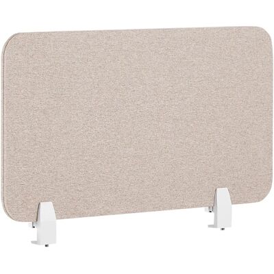 Beliani - Écran de Bureau Beige WALLY - Diviseur acoustique - 80x40 cm - Publicité Beliani - Écran de Bureau Beige WALLY - Diviseur acoustique - 80x40 cm - Publicité