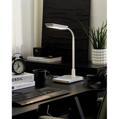 Lampe de Bureau LED Blanche Beliani - Bras ajustable, Variateur, Température de couleur - Lampe de bureau Lampe de Bureau LED Blanche Beliani - Bras ajustable, Variateur, Température de couleur - Lampe de bureau
