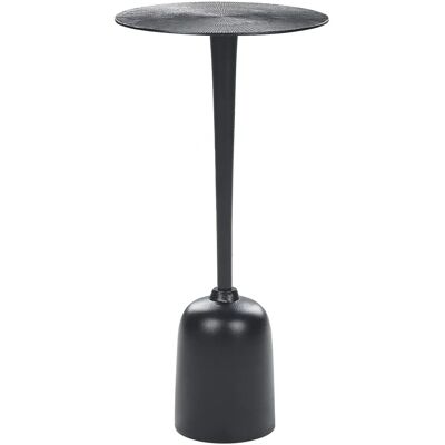Table d'appoint ronde en aluminium noir Beliani - Tabouret moderne - Publicité Table d'appoint ronde en aluminium noir Beliani - Tabouret moderne - Publicité