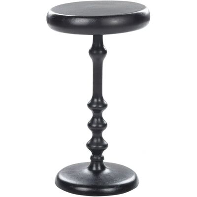 Beliani Table d'Appoint en Métal Noir Ronde - Table d'Accent - Publicité Beliani Table d'Appoint en Métal Noir Ronde - Table d'Accent - Publicité