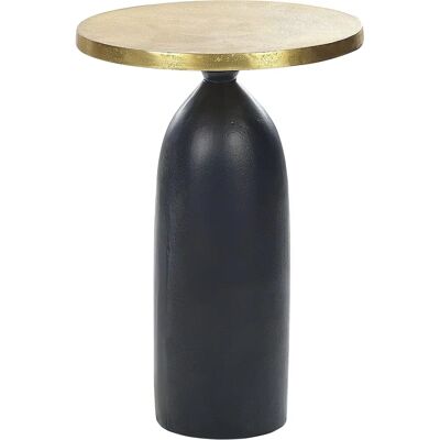 Table d'appoint ronde en aluminium noir et or - Beliani - Moderne et élégante - Publicité Table d'appoint ronde en aluminium noir et or - Beliani - Moderne et élégante - Publicité