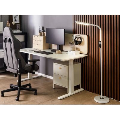 Beliani White ARIES Floor LED Lamp with Remote Control - Floor LED Lamp Beliani White ARIES Floor LED Lamp with Remote Control - Floor LED Lamp