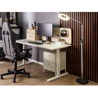 Beliani Dunkelgraue LED-Stehlampe mit Dimmer - Modernes Licht Beliani Dunkelgraue LED-Stehlampe mit Dimmer - Modernes Licht