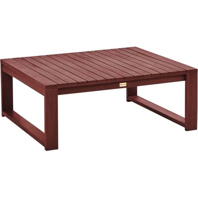 Table de jardin en acacia marron mahogany Beliani - 90x75cm Extérieur - Publicité Table de jardin en acacia marron mahogany Beliani - 90x75cm Extérieur - Publicité