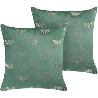 Beliani Samettityynyt Perhonen-muotoisina - 2 kappaletta - 45x45 cm Beliani Samettityynyt Perhonen-muotoisina - 2 kappaletta - 45x45 cm