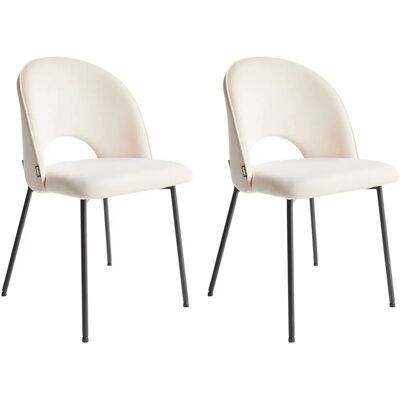 BELIANI Modell Glamour Covelo - Esszimmerstuhl - Beige BELIANI Modell Glamour Covelo - Esszimmerstuhl - Beige