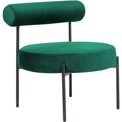 Sofá de terciopelo verde esmeralda ALPHA de Beliani - Sillón Sofá de terciopelo verde esmeralda ALPHA de Beliani - Sillón