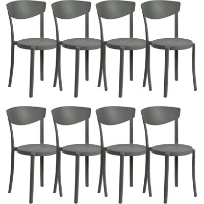 Beliani Garden Chairs - Weather Resistant Plastic - Modern Garden Furniture Beliani Garden Chairs - Weather Resistant Plastic - Modern Garden Furniture