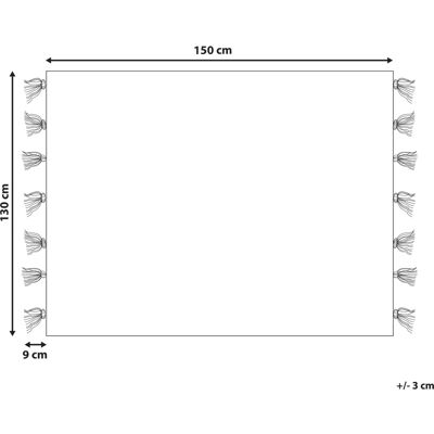 Beliani Monivärinen Torkkupeite Polyester PET 130 x 150 cm - Torkkupeite Beliani Monivärinen Torkkupeite Polyester PET 130 x 150 cm - Torkkupeite