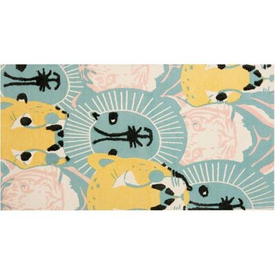 Alfombra de Algodón con Estampado de Animales - 80x150cm - Sala de Juegos Alfombra de Algodón con Estampado de Animales - 80x150cm - Sala de Juegos