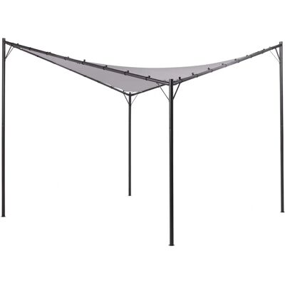 Beliani Harmaa Polyesteri Teräs Pergola - Puutarhapaviljonki - 300x300cm Beliani Harmaa Polyesteri Teräs Pergola - Puutarhapaviljonki - 300x300cm