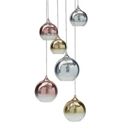 Lámpara de Colgante Beliani TOOMA - Moderna de Vidrio Multicolor Lámpara de Colgante Beliani TOOMA - Moderna de Vidrio Multicolor