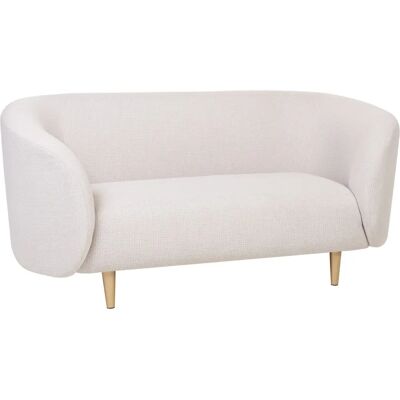 Beliani Sohva LOEN - Beige, Kultaiset Jalat, 70x79x155cm - Sohva Beliani Sohva LOEN - Beige, Kultaiset Jalat, 70x79x155cm - Sohva