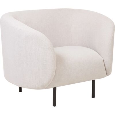 Sillón LOEN Beige y Negro Beliani - Sillón Sillón LOEN Beige y Negro Beliani - Sillón