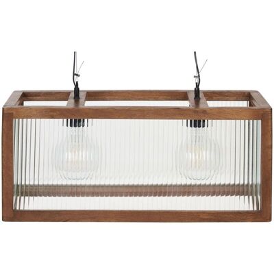 Beliani Lámpara Colgante de Mango - Mano Hecha, Estilo Industrial Beliani Lámpara Colgante de Mango - Mano Hecha, Estilo Industrial