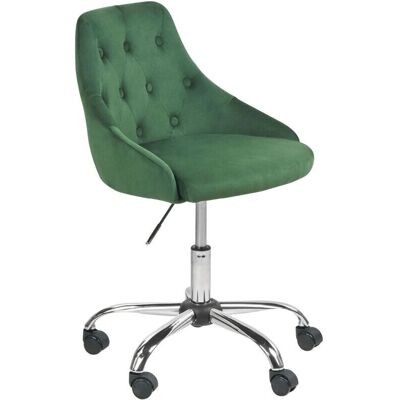 Chaise de Bureau Velours Vert Émeraude - Office Chair - Publicité Chaise de Bureau Velours Vert Émeraude - Office Chair - Publicité