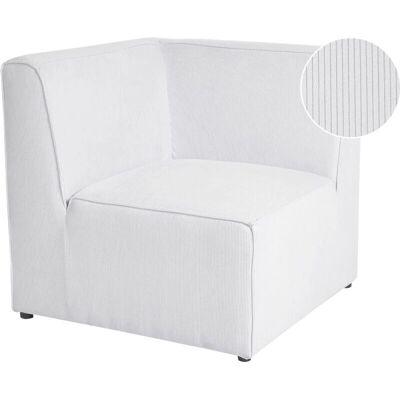 Beliani Section d'angle Blanc Crème - Module de Canapé - Publicité Beliani Section d'angle Blanc Crème - Module de Canapé - Publicité