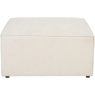 Beliani Ottomane Beige Samt Corduroy Modernes Design - Fußhocker Beliani Ottomane Beige Samt Corduroy Modernes Design - Fußhocker