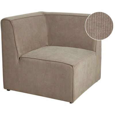 Beliani Canapé d'angle Taupe - Corner Section Sofa - Publicité Beliani Canapé d'angle Taupe - Corner Section Sofa - Publicité
