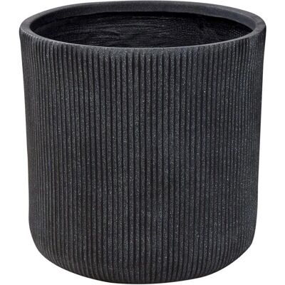 Maceta de exterior Beliani - Gris - 45x45x45 cm - Maceta resistente a los rayos UV Maceta de exterior Beliani - Gris - 45x45x45 cm - Maceta resistente a los rayos UV