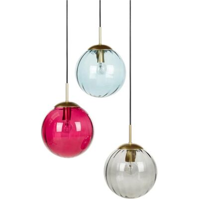 Beliani Pendellampe Multicolor Metall Glas Wohnzimmer - Pendelleuchte Beliani Pendellampe Multicolor Metall Glas Wohnzimmer - Pendelleuchte