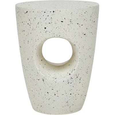 Table d'appoint blanche en terrazzo Beliani - Mobilier moderne pour extérieur - Publicité Table d'appoint blanche en terrazzo Beliani - Mobilier moderne pour extérieur - Publicité