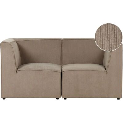 Beliani Modulaarinen 2-istuttava Sohva Taupe - Sohva Beliani Modulaarinen 2-istuttava Sohva Taupe - Sohva