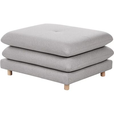Beliani Heden Harmaa Polyestermateriaali Modular Ottoman - Moderni Tyyli Beliani Heden Harmaa Polyestermateriaali Modular Ottoman - Moderni Tyyli