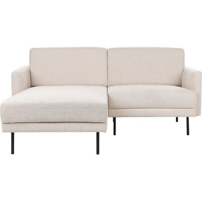 Sofá Esquinero Beliani Beige Claro 2 Plazas - Sofá Sofá Esquinero Beliani Beige Claro 2 Plazas - Sofá