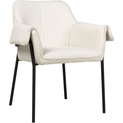 Sillón ARLA crema de Beliani - Decoración moderna para sala Sillón ARLA crema de Beliani - Decoración moderna para sala